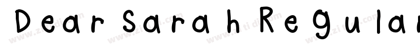 Dear Sarah Regular字体转换